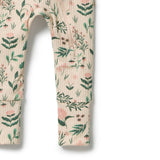 Sweet Bloom Zipsuit With Feet