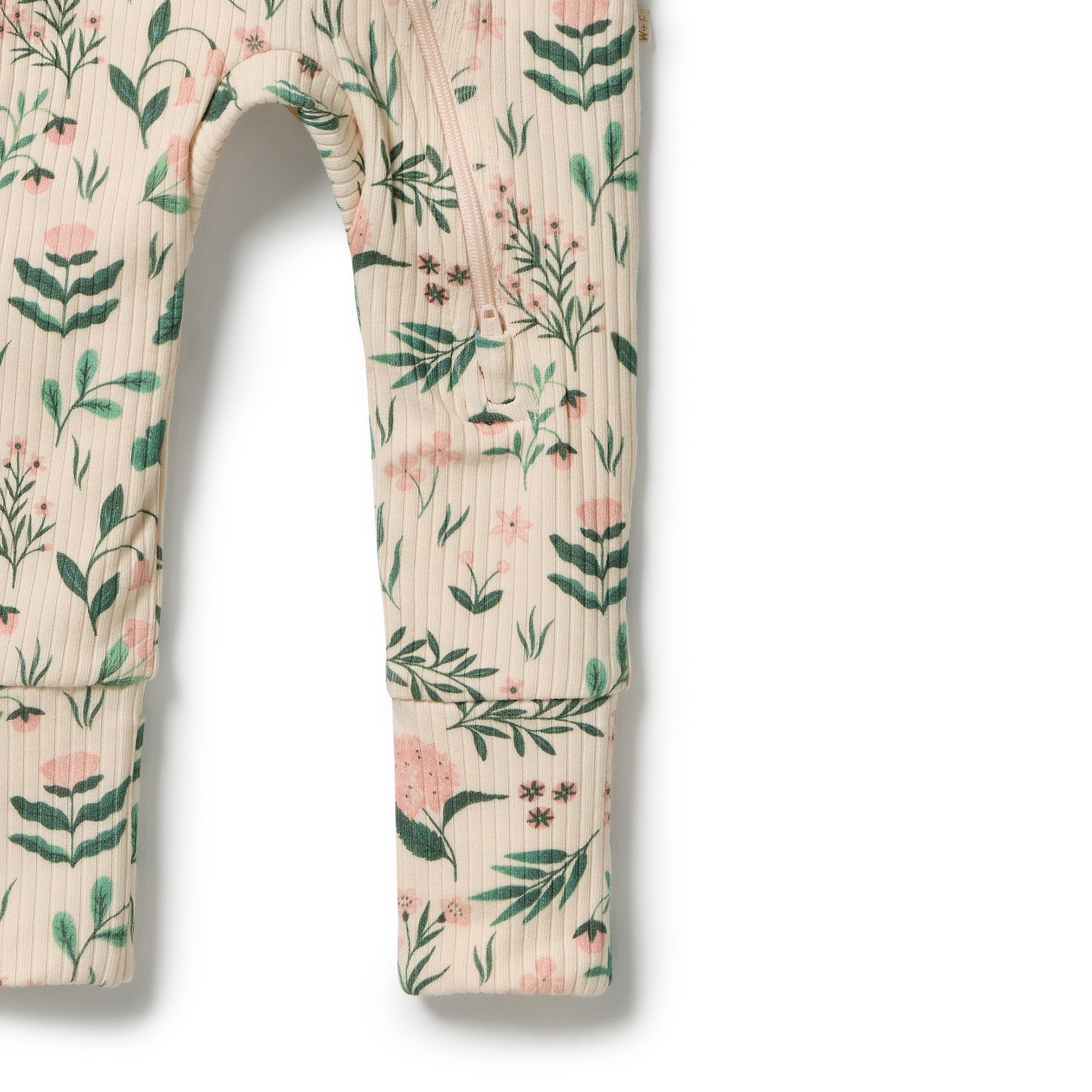 Sweet Bloom Zipsuit With Feet
