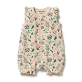 Sweet Bloom Ruffle Zipsuit