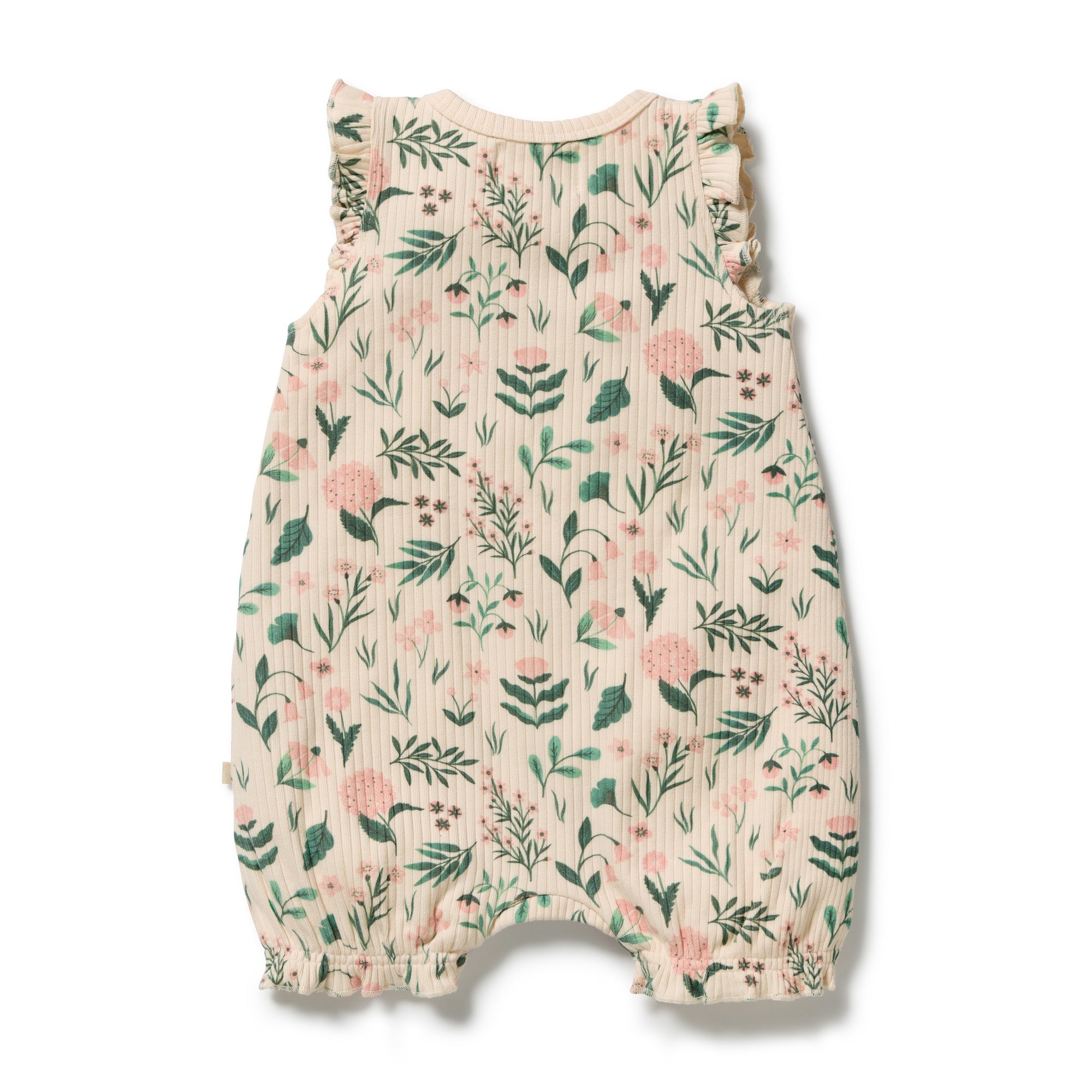 Sweet Bloom Ruffle Zipsuit