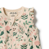 Sweet Bloom Ruffle Zipsuit