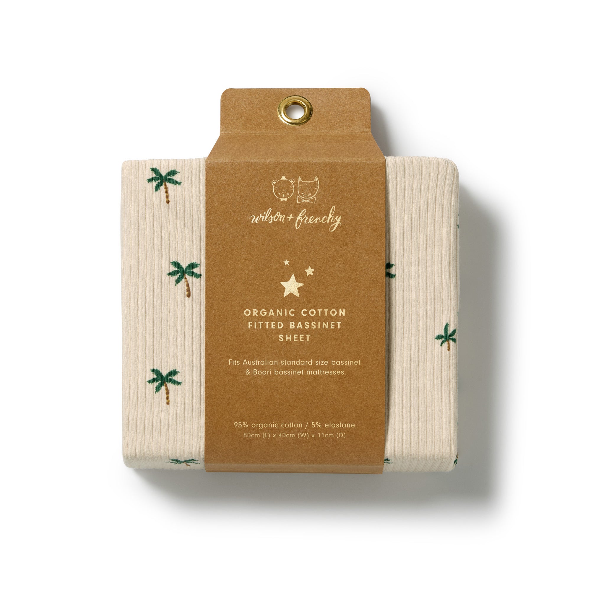 Tiny Palms Bassinet Sheet