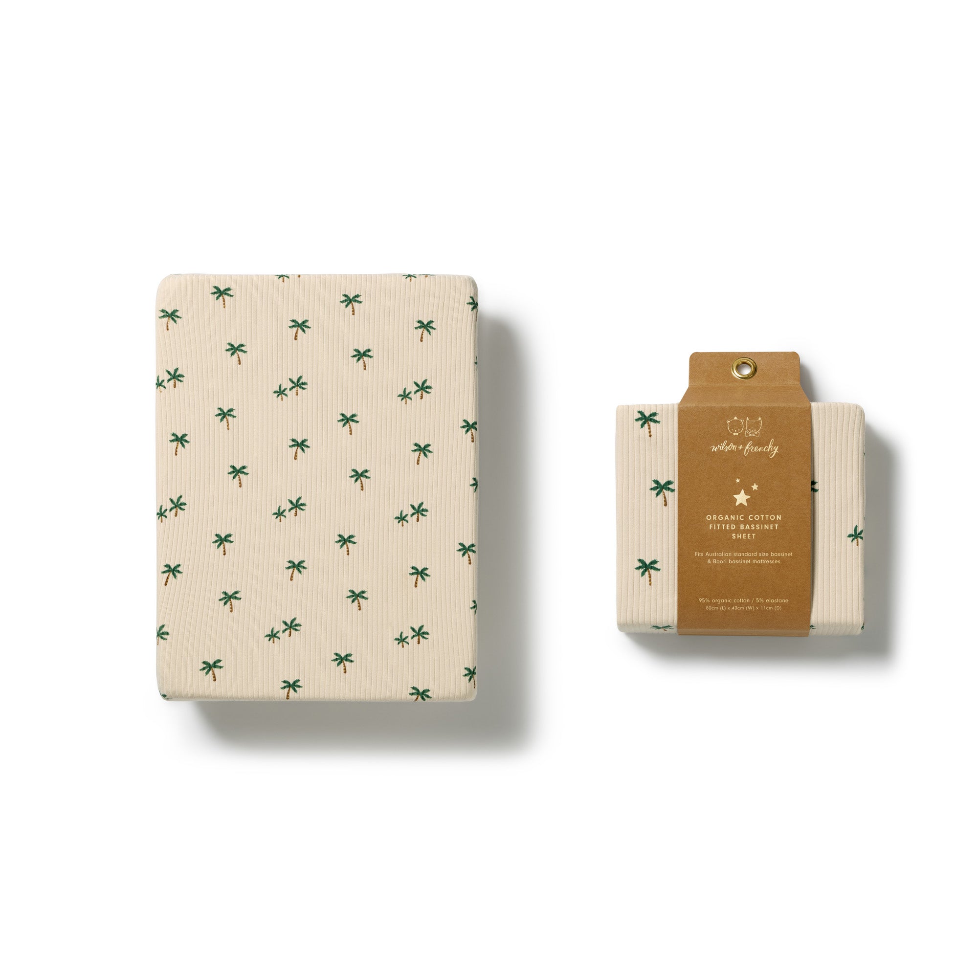 Tiny Palms Bassinet Sheet
