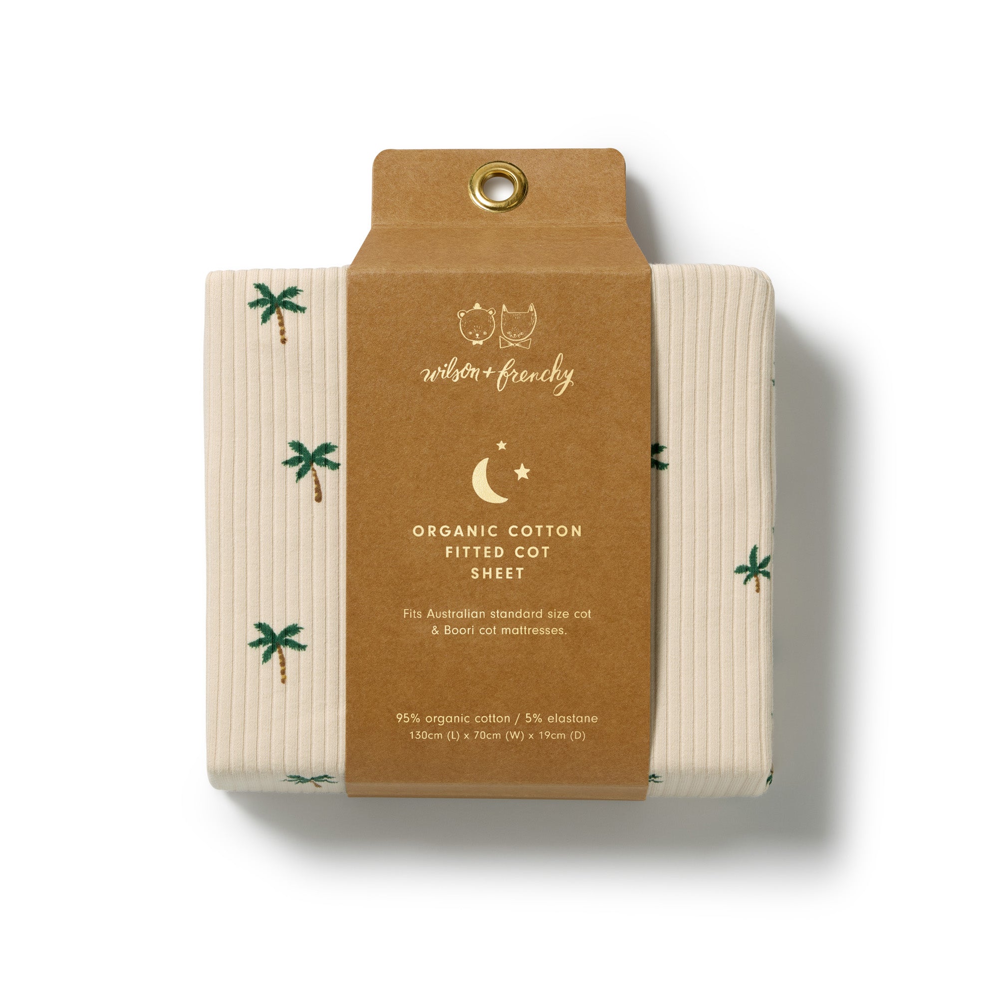 Tiny Palms Cot Sheet