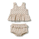 Little Blossom Crinkle Ruffle Set