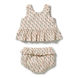Little Blossom Crinkle Ruffle Set