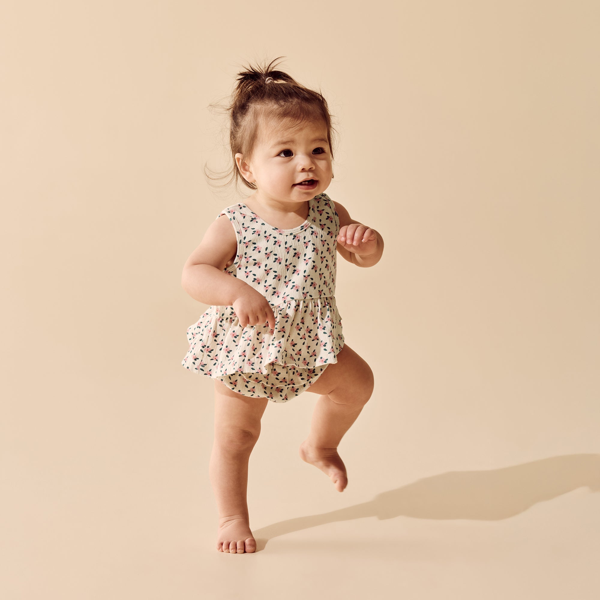 Little Blossom Crinkle Ruffle Set