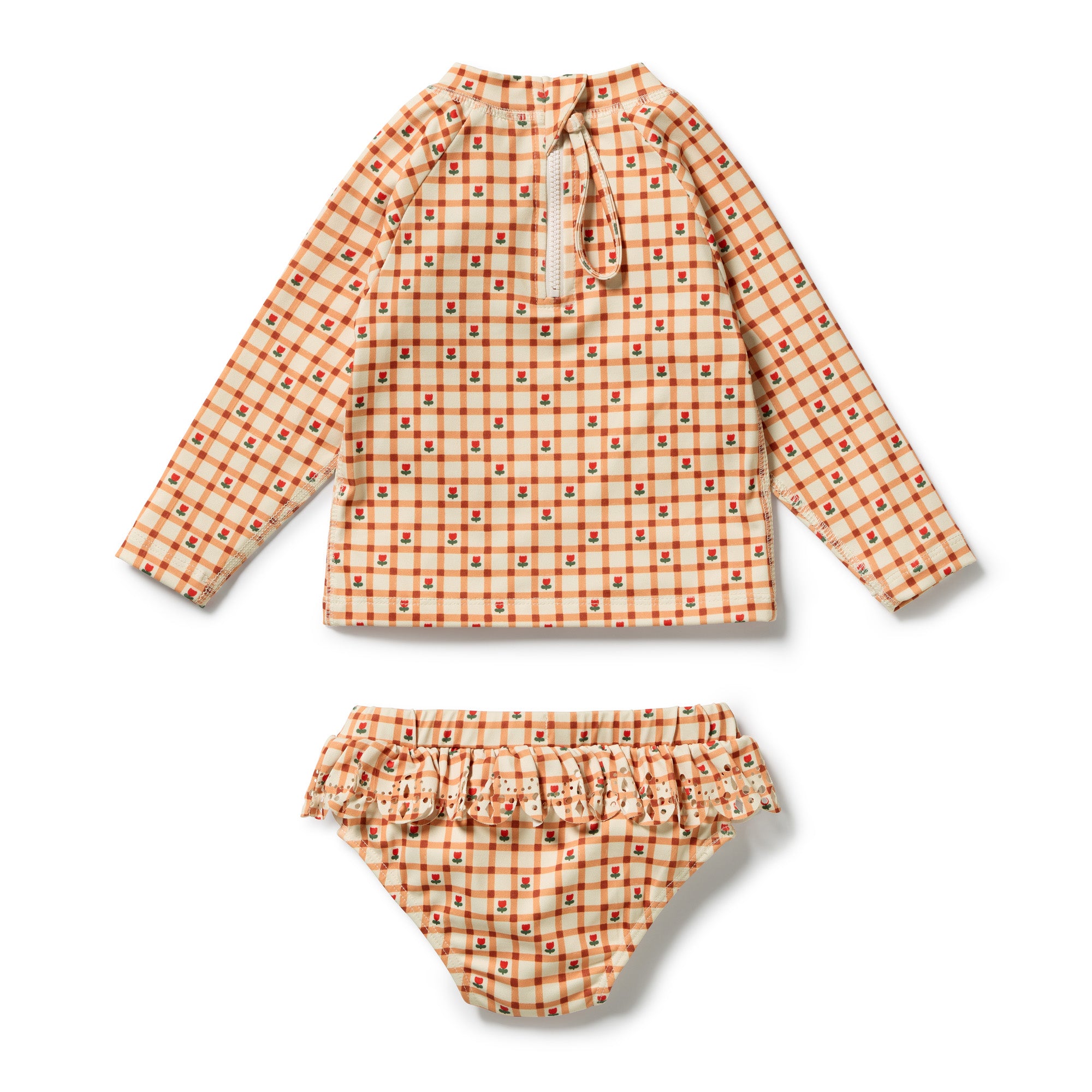 Checkberry Cutwork Rashie Swimset