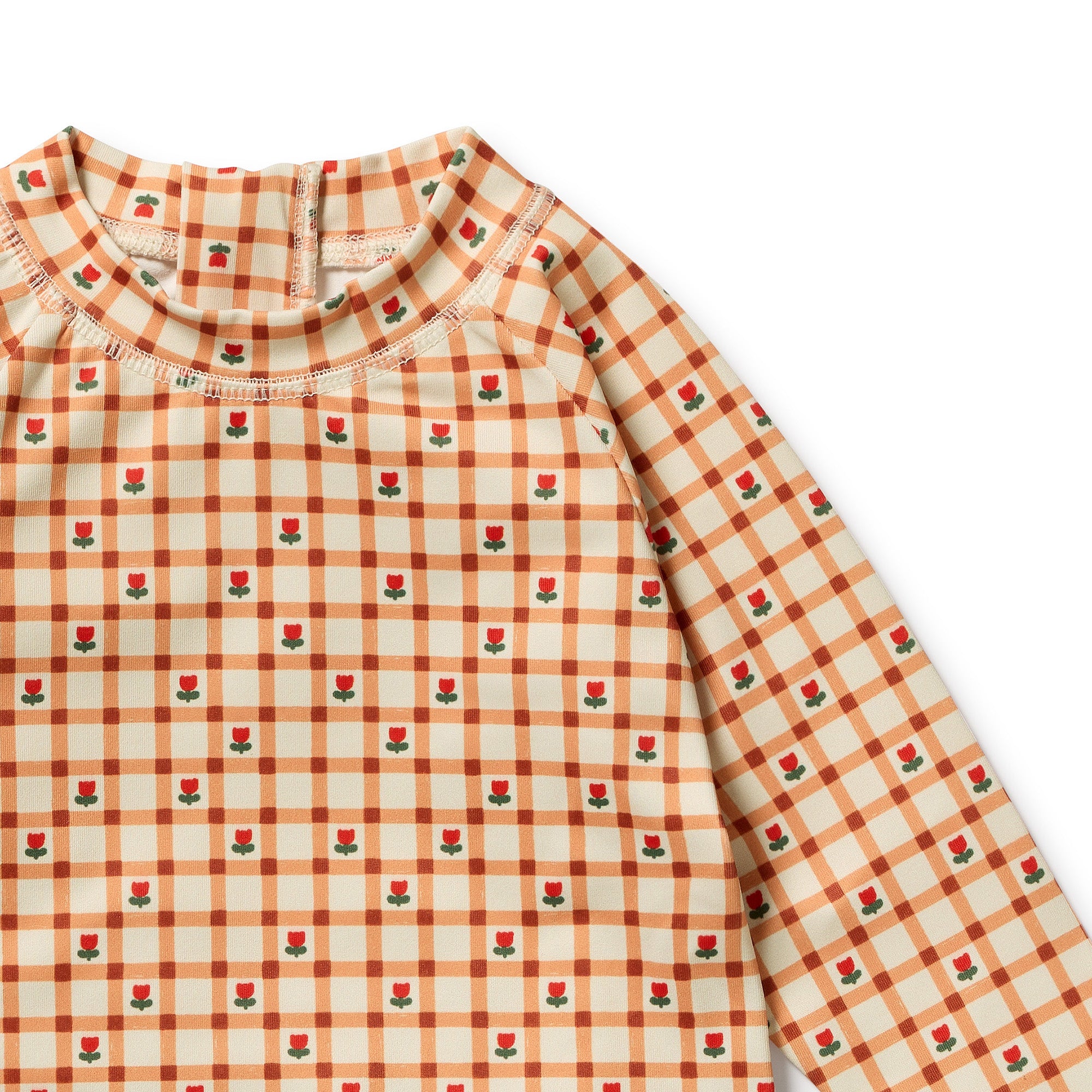 Checkberry Cutwork Rashie Swimset