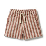 Cherry Cola Stripe Terry Short