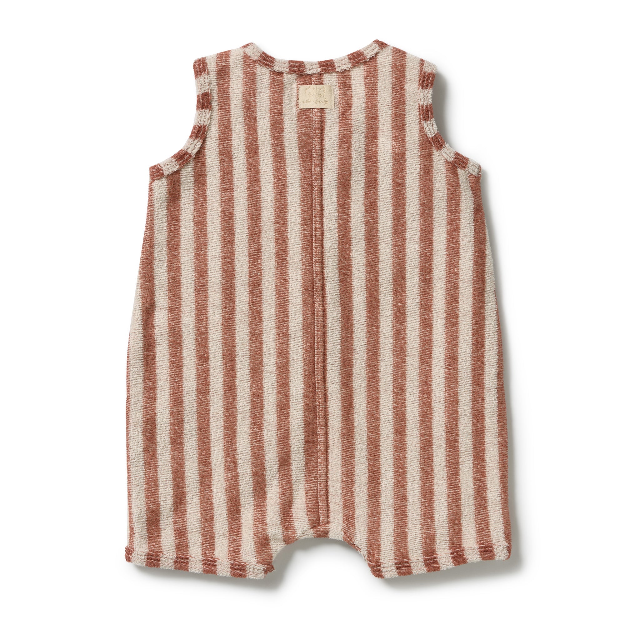 Cherry Cola Stripe Terry Growsuit