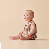Cherry Cola Stripe Terry Growsuit