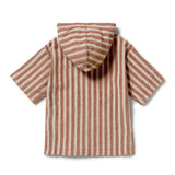 Cherry Cola Stripe Terry Hooded Towel