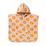 Daisy Glow Terry Hooded Poncho