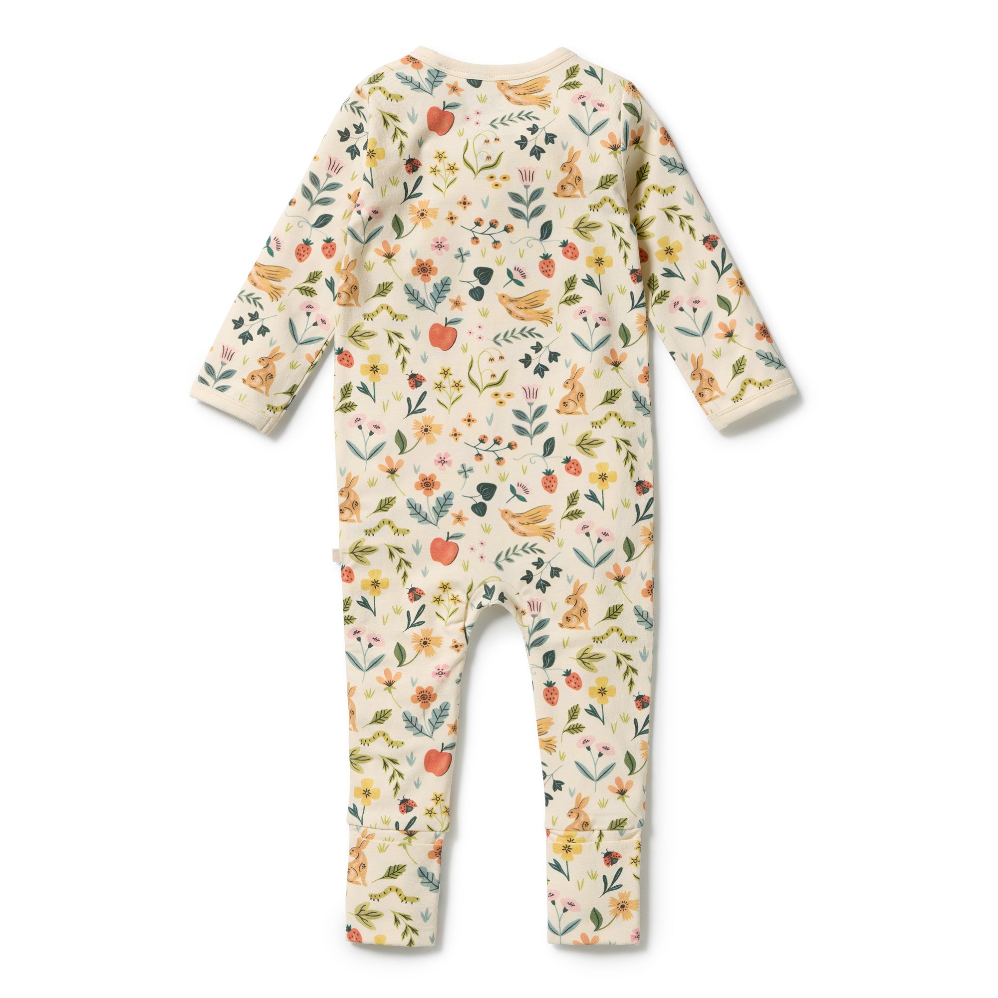 Summer Garden Zipsuit With Feet