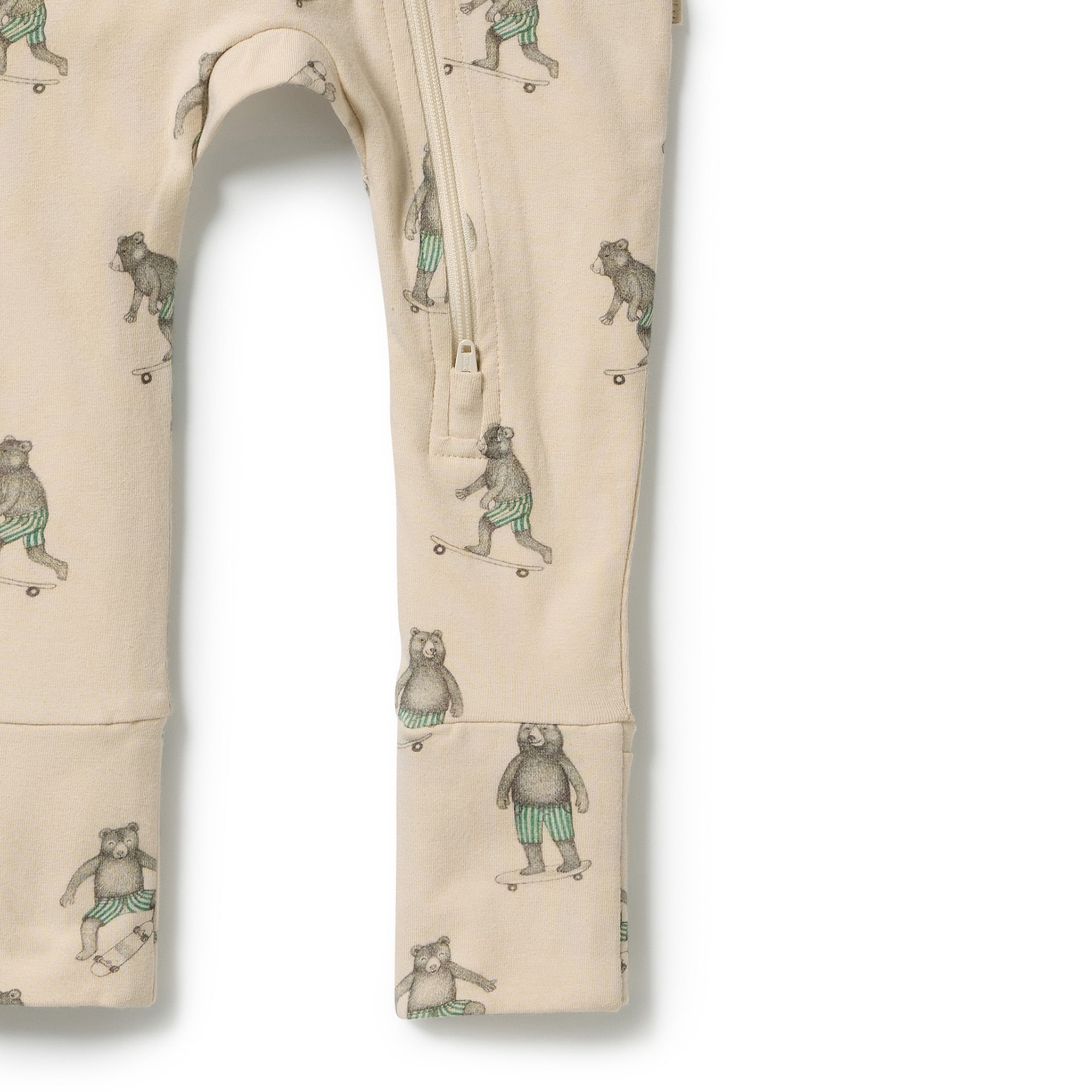 Skater Club Zipsuit With Feet