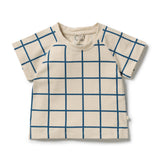 Bright Blue Check Tee