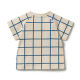 Bright Blue Check Tee