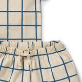 Bright Blue Check SS Pyjamas