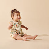 Summer Garden Ruffle Zipsuit