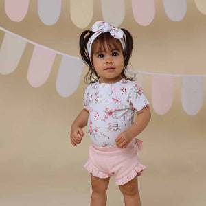 Alice`s Tea Party Short Sleeve Bodysuit