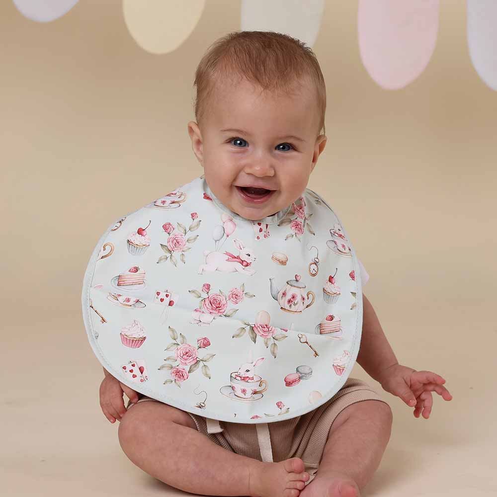 White Rabbit Snuggle Bib