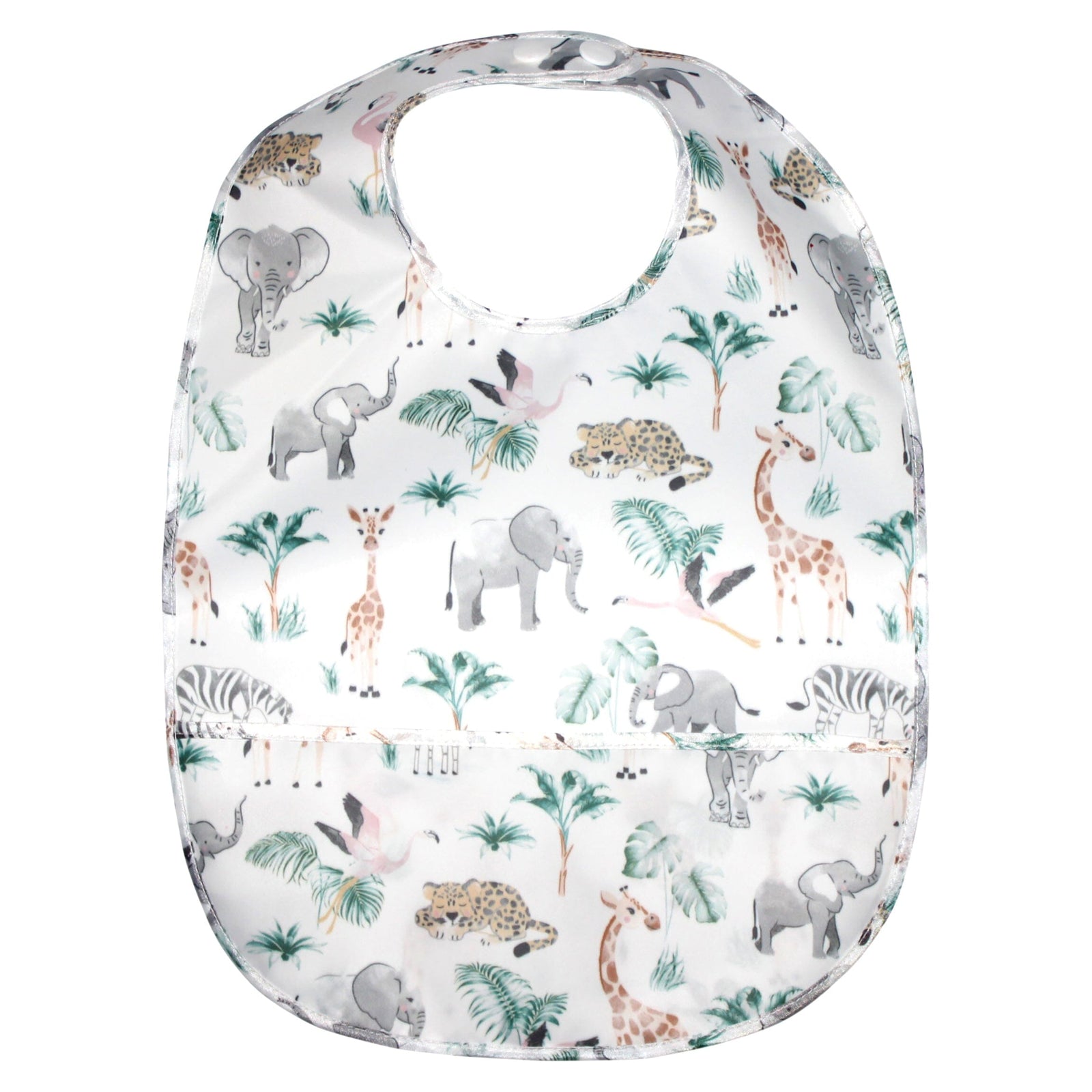 Safari Animals Wipeable Bib