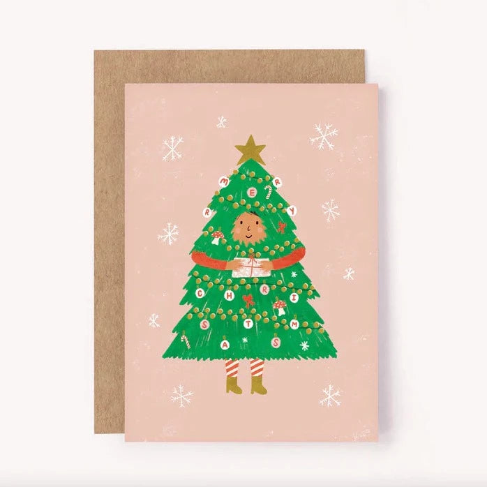 Christmas Tree Helper Greeting Card