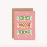 Xmas Crackers Mini Greeting Card