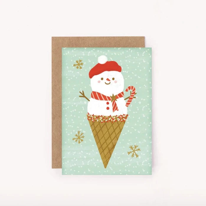 Ms Snow Cone Mini Greeting Card