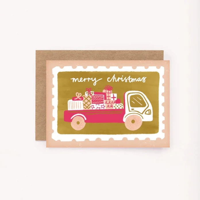 Truckload of Gifts Mini Greeting Card