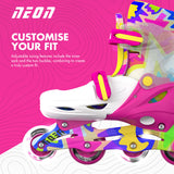 Neon Combo Skates (Pink & Yellow)
