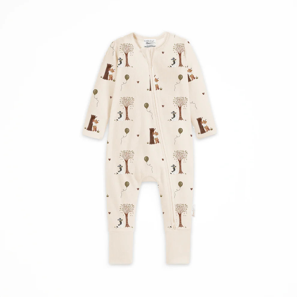 Autumn Bears Zipsuit