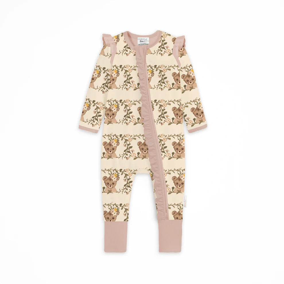 Vintage Teddies Zipsuit