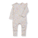 Zipsuit Cap Long Sleeve (Lemon Floral)