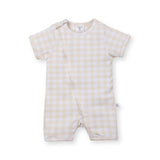 Zipsuit Short Sleeve (Honey Checks)