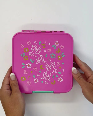 Bento Three Lunch Box (Unicorn Magic)
