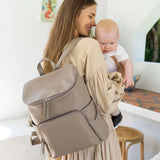 The Frankie Everyday Backpack - Leather (Taupe)