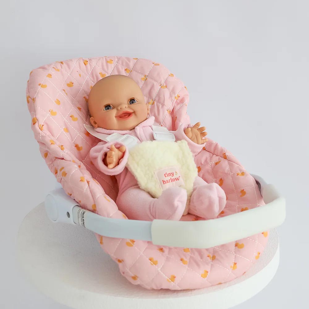 Dolls Car Seat Capsule (Pink Ducky)