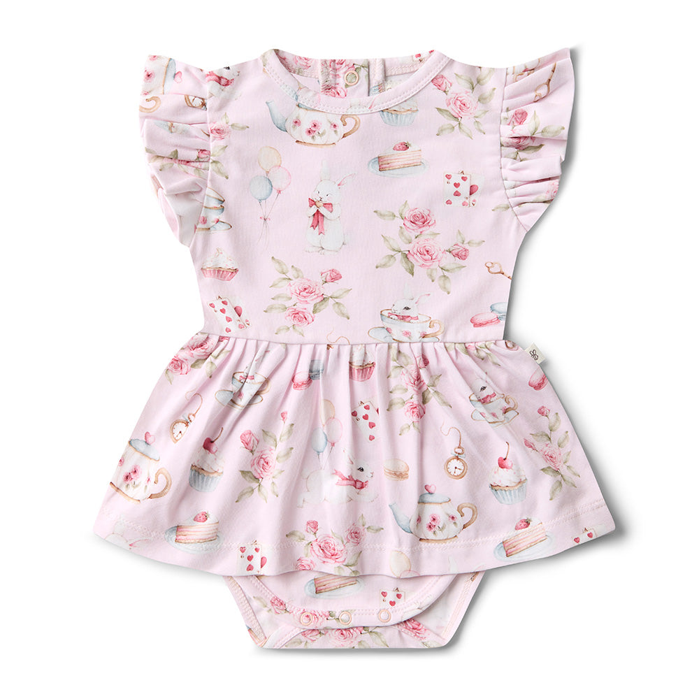 Alice`s Tea Party Short Sleeve Dress