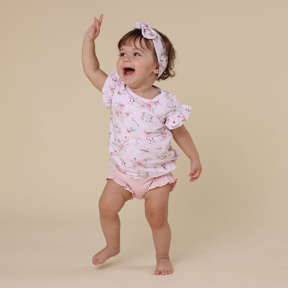 Alice`s Tea Party T-Shirt With Frill