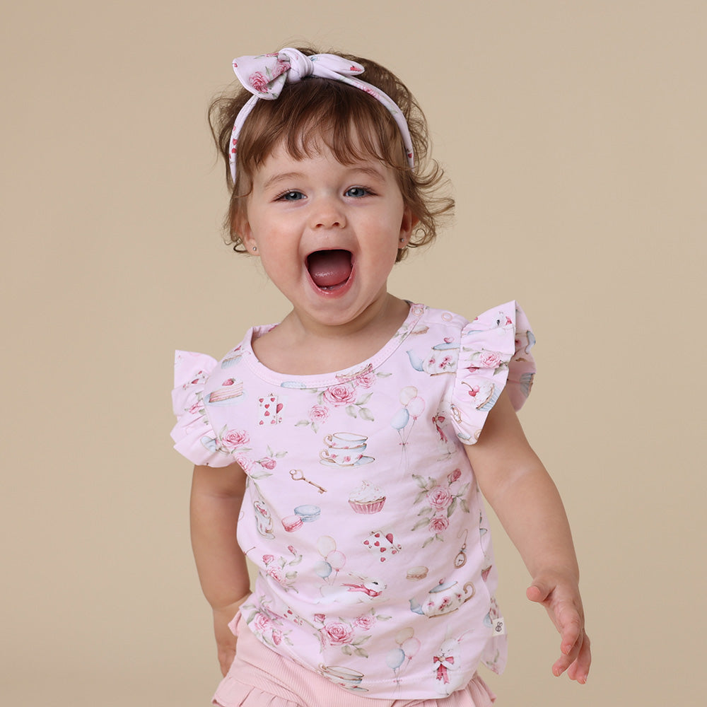 Alice`s Tea Party T-Shirt With Frill