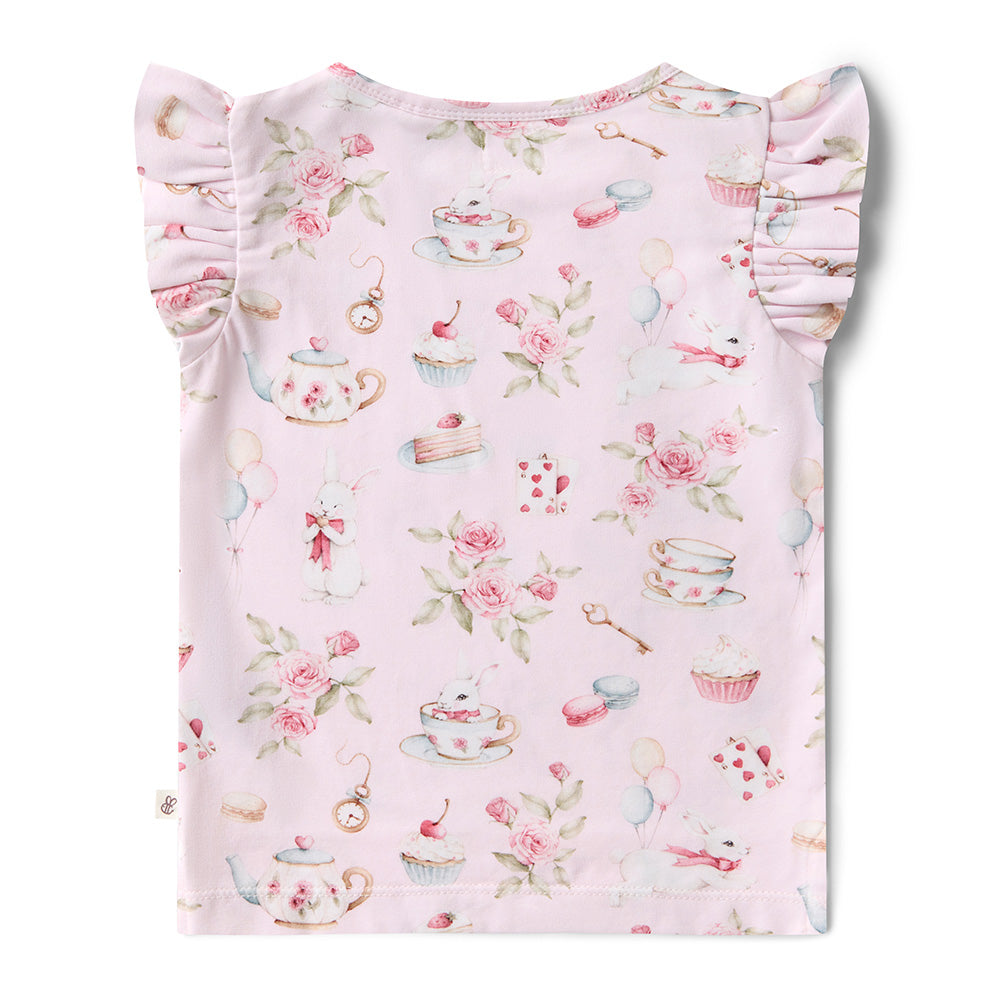Alice`s Tea Party T-Shirt With Frill