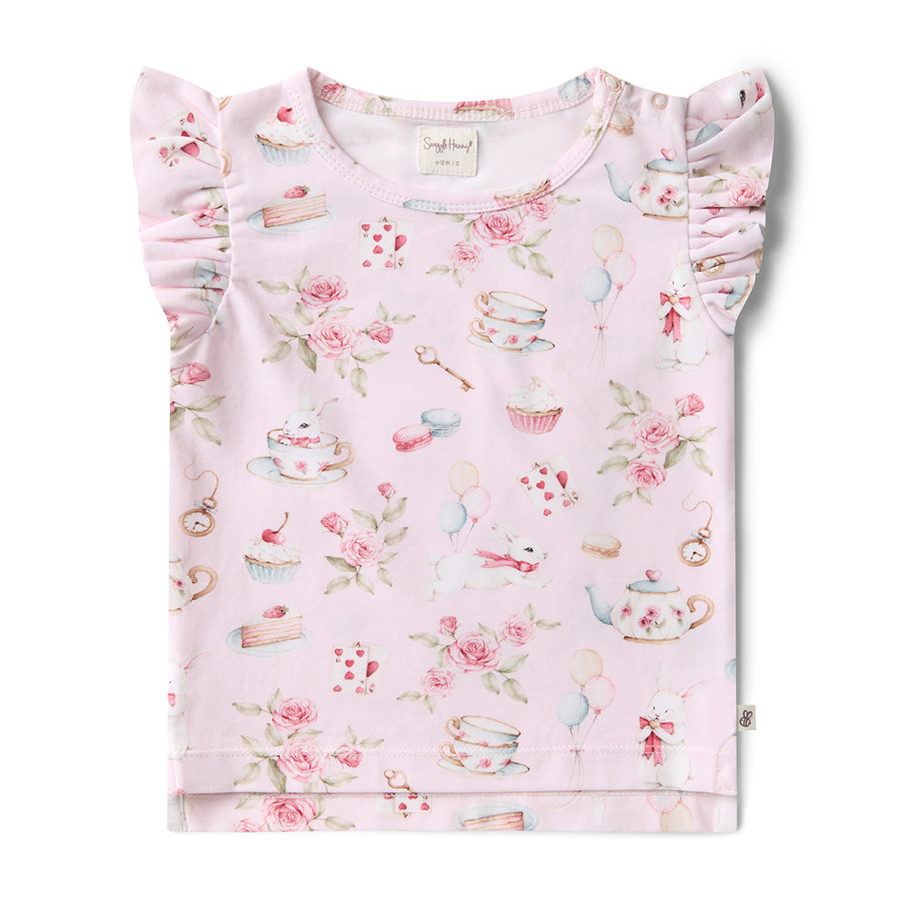Alice`s Tea Party T-Shirt With Frill