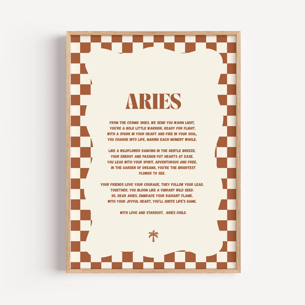 Boho Zodiac A4 Print (Aries)