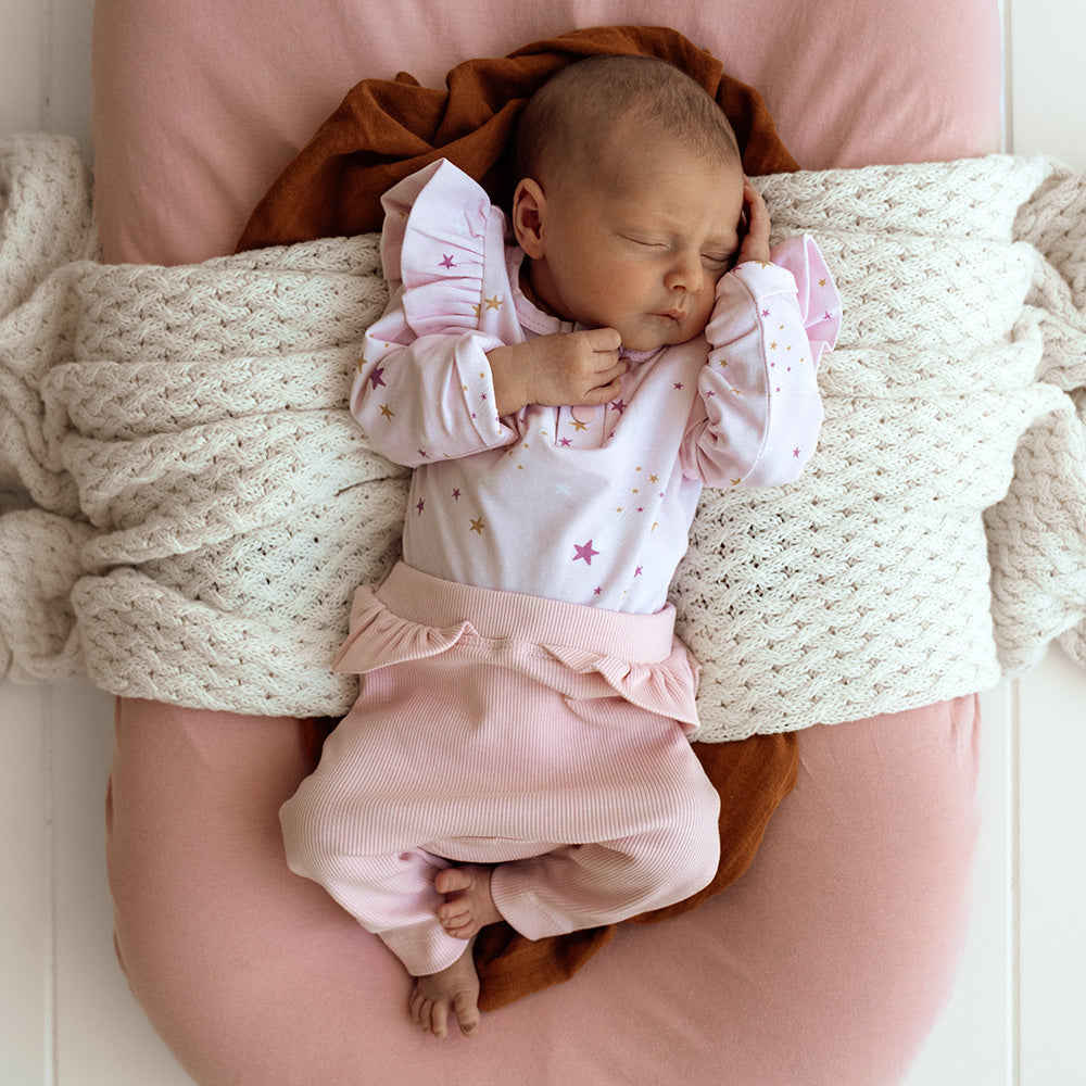 Baby Pink Pants With Frill