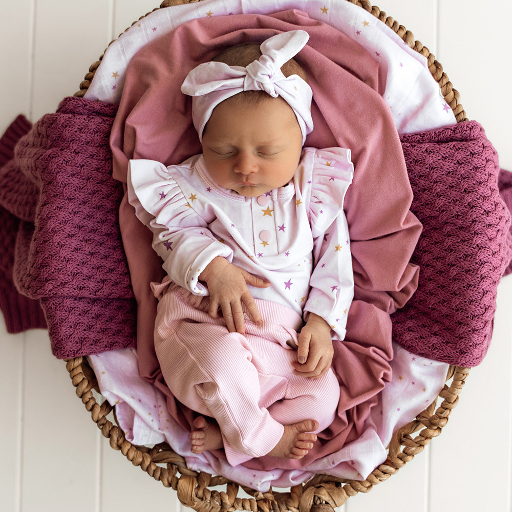 Baby Pink Pants With Frill