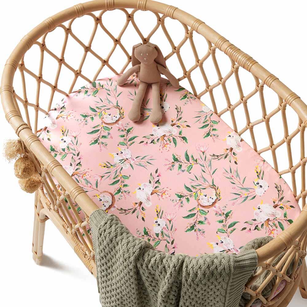 Cockatoo Organic Bassinet Sheet/Change Pad Cover
