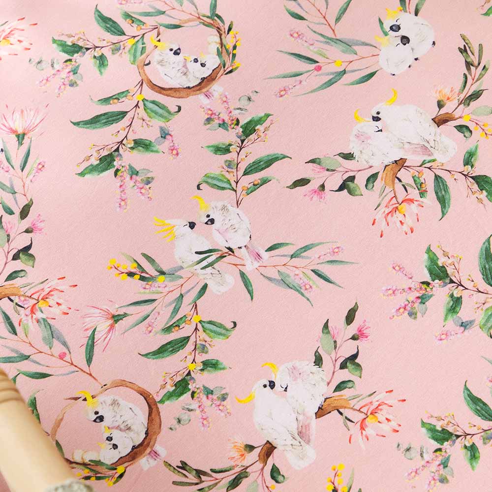 Cockatoo Organic Bassinet Sheet/Change Pad Cover