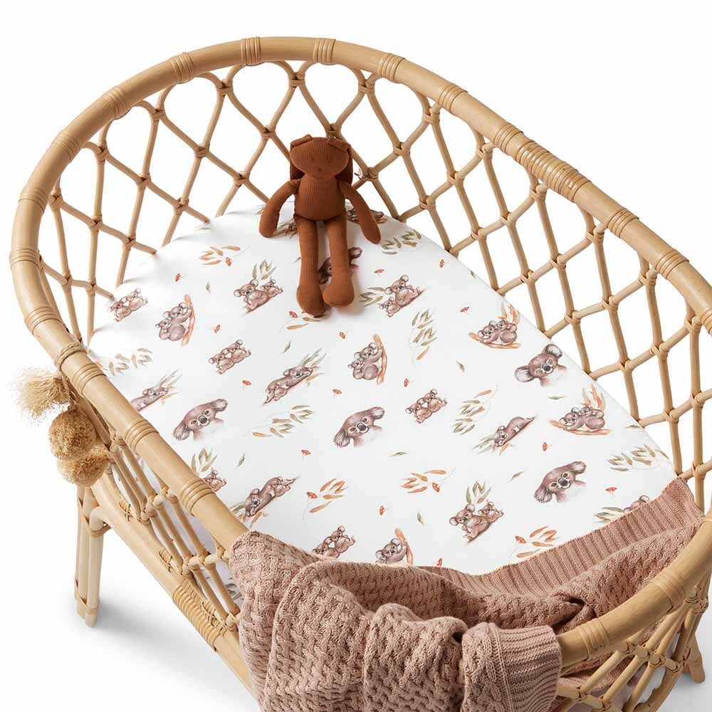 Koala Organic Bassinet Sheet/Change Pad Cover